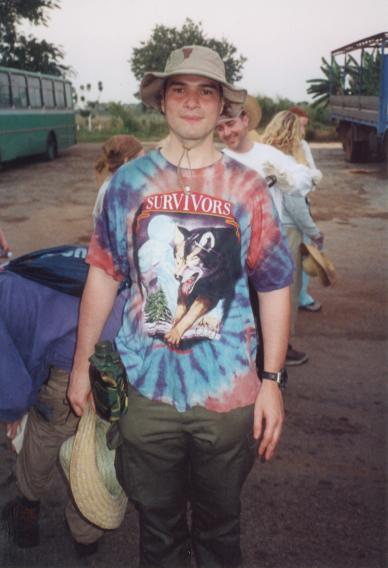 AE_3_02.jpg - And here's Andrei, complete with water-bottle, colourful T-shirt, and an extra hat
