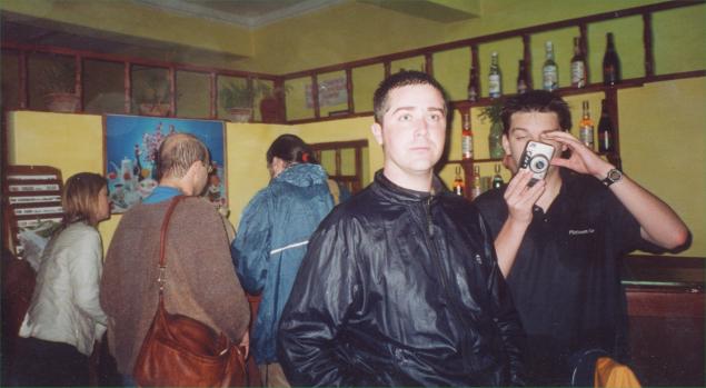 AE_4_12.jpg - A bar in Havana featuring a brigadista startled by being near two cameras at once.
